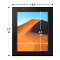 thumbnail image 3 of Lavie Home Marco De Fotos De 4 X 5 Para Exhibición De Pared Marco De Fotos Negro De 4 X 5 Con Marco Mate De Plexiglás Hd De 4 X 5, 1 Paquete De Marco De Exhibición Para Colección Clásica Vertical U Ho, 3 of 5