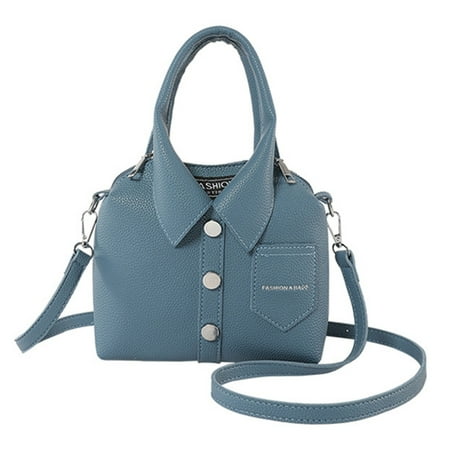 ZYHARUKO Crossbody Bag for Women Fashion PU Leather Funny Shirt Shape Shoulder Purse Top Handle Handbag with Adjustable Strap