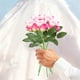 thumbnail image 4 of Plantas Artificiales De Plástico Paquete De 5 Ramos De Flores Artificiales Para Bodas En Casa, Flores Decorativas Multiusos De Plástico En Rojo Rosa, 48cm Rkxzt, 4 of 9