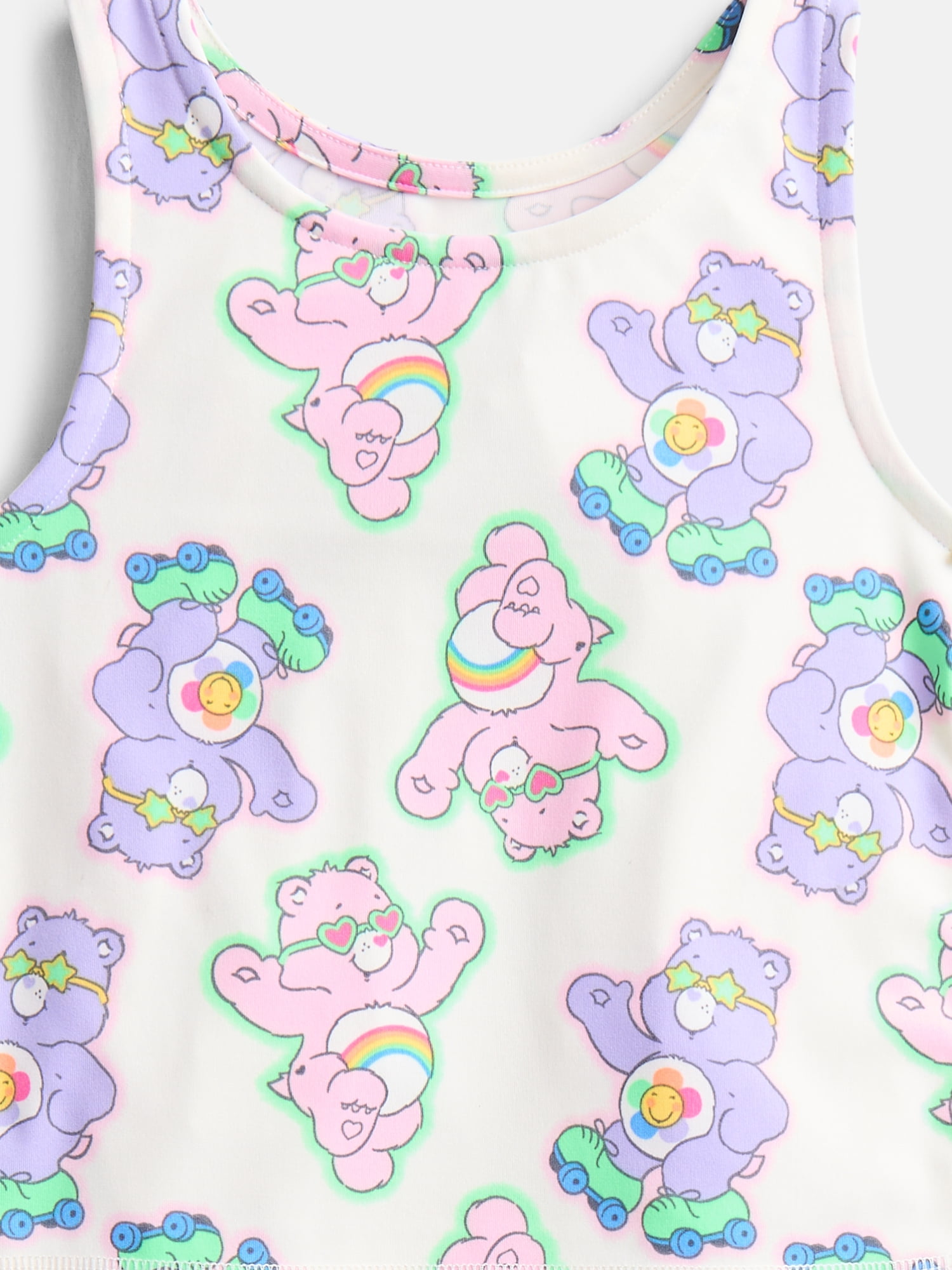 Care Bears Toddler Girls' Active Tank Top and Skort Set, 2-Piece, Sizes 12M-5T