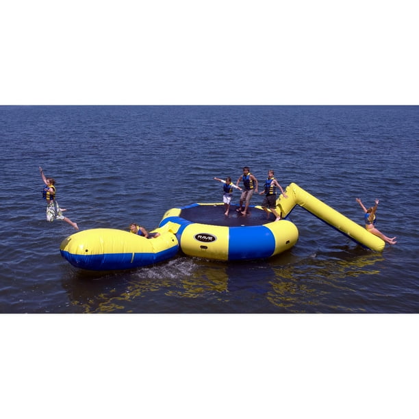 Rave Sports Bongo 15 Ft Water Trampoline With Slide And Launch Walmart Com Walmart Com