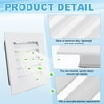 thumbnail image 4 of Uxcell 8x8 Inch Gable Vent, 2PCS Aluminum Alloy Wall Shed Vents with Strainer, White, 4 of 7