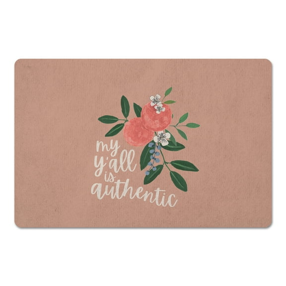 Creative Products Authentic Yall Fruit 18 x 27 Floor Mat