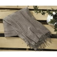 thumbnail image 1 of Ashley Furniture Mendez Solide Plissée Jeter Couverture en Taupe, 1 of 2