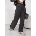 thumbnail image 2 of Vaqueros Sidefeel, cintura alta, pierna ancha, 2024, verano, Tencel, 2 of 7