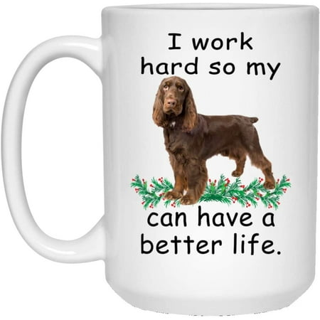 

Funny Saying Gifts Field Spaniel Choco Can Live Better So My Dog Can Have A Better Christmas 2022 Gift Cute Coffee Mug Ceramic White 15oz