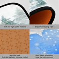 thumbnail image 2 of 2-Piece Kitchen Rugs Set Non-Slip Mats Carpet Floor for Kitchen, Bathroom (19.7"x27.6" & 19.7"x47.2") Green Snowy Forest Scene, 2 of 7