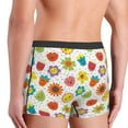 thumbnail image 3 of KLL Cartoon Flowers Men's Cotton Boxer Briefs Underwear-Small, 3 of 8