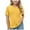 Yellow, variant on Loopsun Girls Summer Tshirts, Kids Girls Pleated T-Shirts Summer Short Sleeve Fashion Tees Green 10-12 Years