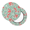 thumbnail image 2 of Lsque Autumn Branches Fox and Mushrooms Pattern Round Bar chair cushion covers Velvet Fabric Premium Comfort Protects from Scratches and Stains for 14-17 Inch Chair-12 inch, 2 of 7
