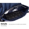 thumbnail image 7 of Black Waterproof Drawstring Backpack With Bottle Pocket Gym Sack, By Meiiso, Large Inventory!, 7 of 7