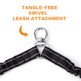thumbnail image 7 of Pet Dog Double Leashes - No Tangle Dog Leash Coupler, Comfortable Shock Absorbing Reflective Bungee Lead for Nighttime Safety, Dual Dog Training Leash for Small, Medium & Large Dogs, 7 of 7