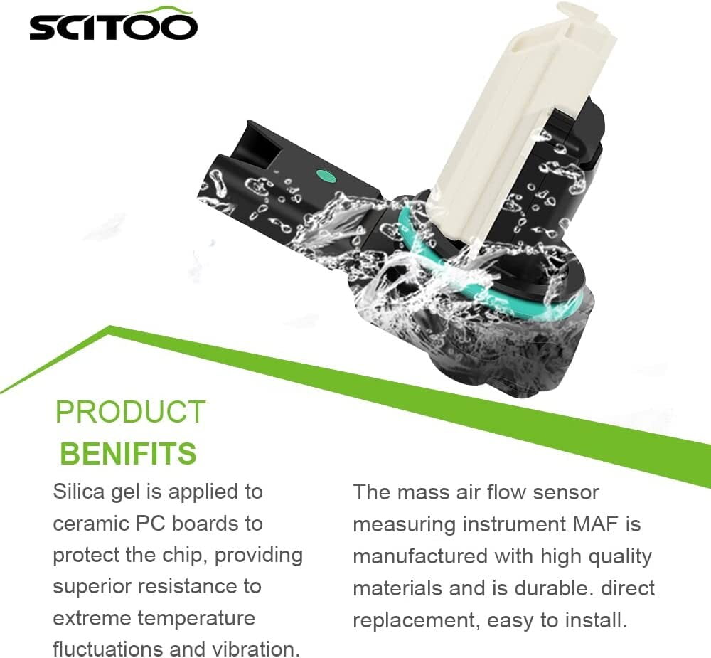 5WK97508Z SCITOO MAF Mass Air Flow Sensor FITS FOR 2008-2011 for BMW M3 4.0L,2007-2010 for BMW X3 2.5L,2007-2010 for BMW X3 3.0L,2007-2010 for BMW X5 3.0L,2010 for BMW X5 4.4L