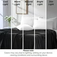 thumbnail image 5 of Southshore Fine Living, Inc. 2-Pack King Size Flat Sheets Only, Black Bed Sheets, 112" x 102", Black, 5 of 6