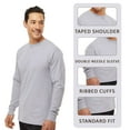thumbnail image 3 of M&O Men’s Gold Soft Touch Long Sleeve T-Shirt 100% Preshrunk Cotton Standard Fit Casual Tee (White, M), 3 of 7