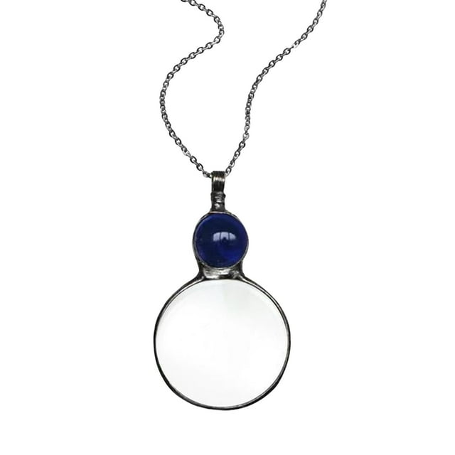 Magnifying Glass Necklace Magnifying Glass Pendant Necklace Retro Reading Magnifying Glass Magnifying Glass Suitable For Books Newspapers Reading Crafts Needlework