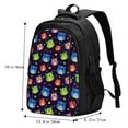 thumbnail image 5 of Balery Owls And Hearts Print USB Charging Backpack for Men and Women - Water-Resistant, Anti-Theft Laptop Backpack with USB Port for Travel, Work, School, and College, 5 of 7