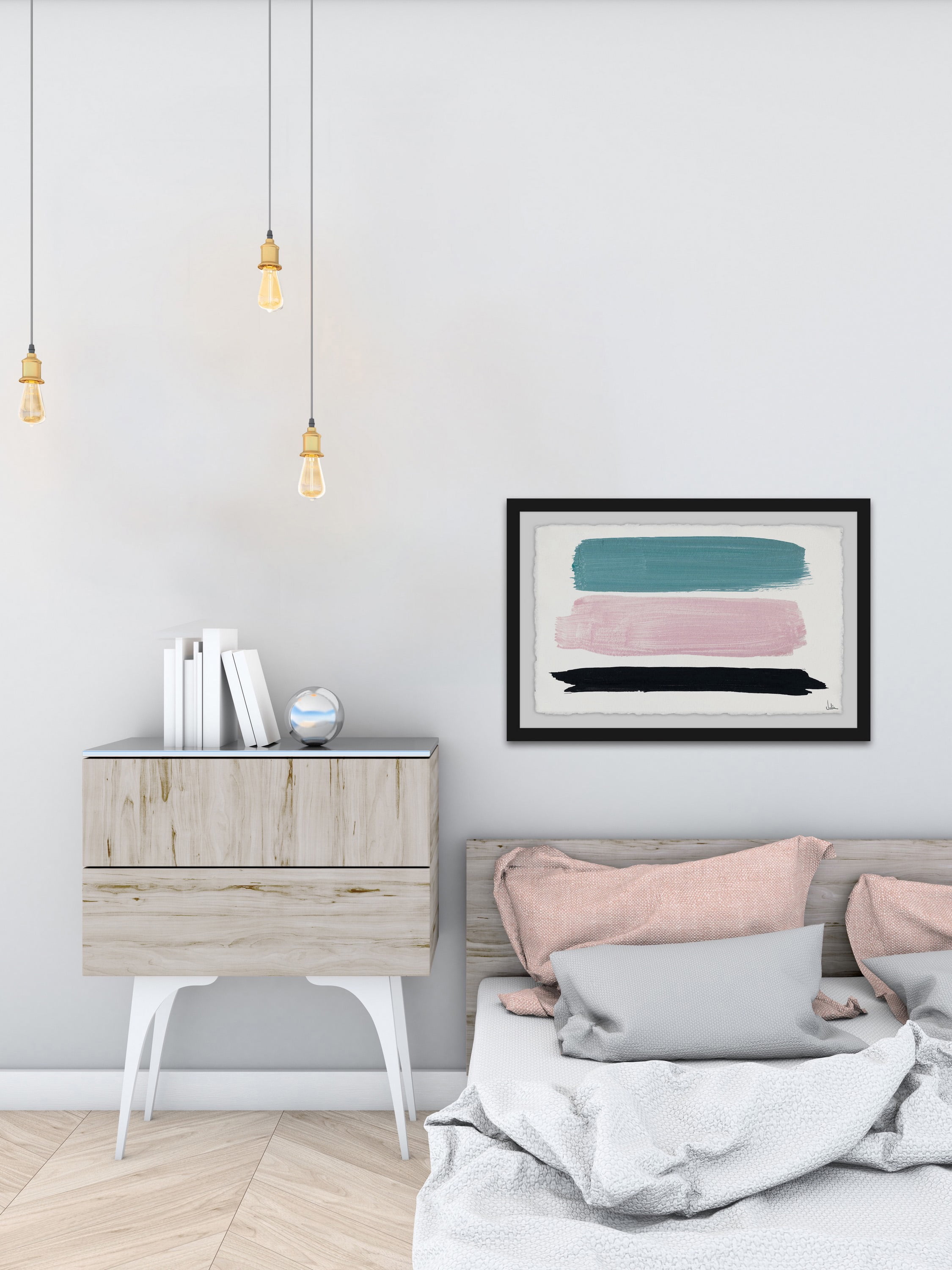 Horizontal Swatches Framed Painting Print