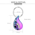 thumbnail image 2 of Pet Paw Print Teardrop Urn Necklace for Ashes / Urn Keychain for Ashes for Dog/Cat Pet Ashes Keepsake Memorial Pet Cremation Necklace / Keychain, 2 of 7