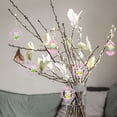 thumbnail image 4 of Fiudx Ofertas de la semana 9 adornos colgantes de madera de Pascua, canasta, zanahoria, flor de pollo, adornos colgantes de madera, decoración de árbol de cabaña, 4 of 6