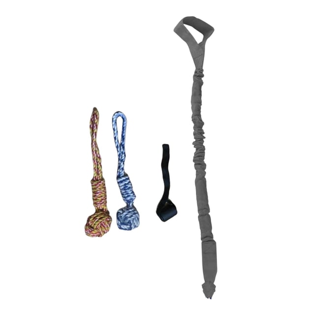 Juguete colgante de cuerda elástica para exteriores para perros, juguete interactivo de bola de cuerda para tirar Gris Zulema Tire de la bola de la cuerda