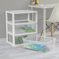 thumbnail image 4 of Sterilite Wide 3 Drawer Tower, Versatile Storage with Clear Drawers Become Removable Bins, Easy to Assemble, White, 4 of 12
