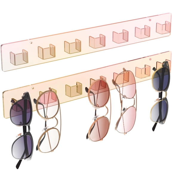 Porta Gafas MaxGear de Acrílico Organizador para Lentes 2 Paquetes