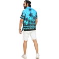 thumbnail image 6 of HAPPY BAY Men's Hawaiian Shirts Short Sleeve Button Down Shirt Men's Vacation Shirts Summer Beach Casual Tropical Shirts for Men Funny 6XL Sea Shore View, Blue, 6 of 7