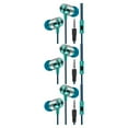 thumbnail image 1 of Youkk NEW Earphone Universal 3.5mm In-Ear Stereo Earbuds Built-in microphone High Blue 3Set, 1 of 6