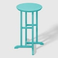 thumbnail image 6 of WestinTrends Malibu Outdoor Patio Counter Height Bar Stools Bistro Bar Table 4-Piece Set, Turquoise, 6 of 8