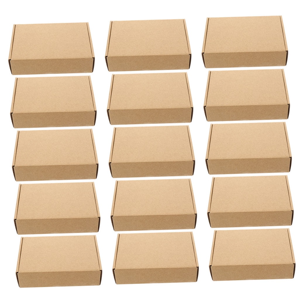 unbranded  15 Pcs Kraft Paper Box Moving Boxes Medium and Large Shipping Postbox Shirt for Presents Bridesmaid
