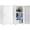 White, variant on PLMFJQK Metal Locker Storage Cabinet with 1 Doors, Pantry with Shelves, Storage Cabinet with Adjustable Leveling Foot for Kitchen, Employees, Office,Locker,Black,34.5"*15.75"*13.78",Black