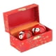 thumbnail image 3 of 2 Unids Bolas de Bolas de Baoding con Caja de Almacenamiento Bolas de Salud Chinas Compactas Portátiles Balones de Ejercicio Chinos para Padres panda rojo, 3 of 8