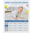 thumbnail image 3 of Baby Sleep Sack 6-12 Months, 100% Organic Cotton Wearable Blanket for Babies, 2-Way Zipper TOG 0.5 Lightweight Breathable Baby Sleeping Bag, 4 Sizes-M Animal&Plant&White, 3 of 6