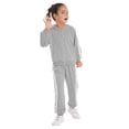 thumbnail image 3 of MSemis Kids Boys 2 Piece Tracksuit Jogger Sets Full Zip Hoodies Outfits Grey 4, 3 of 6