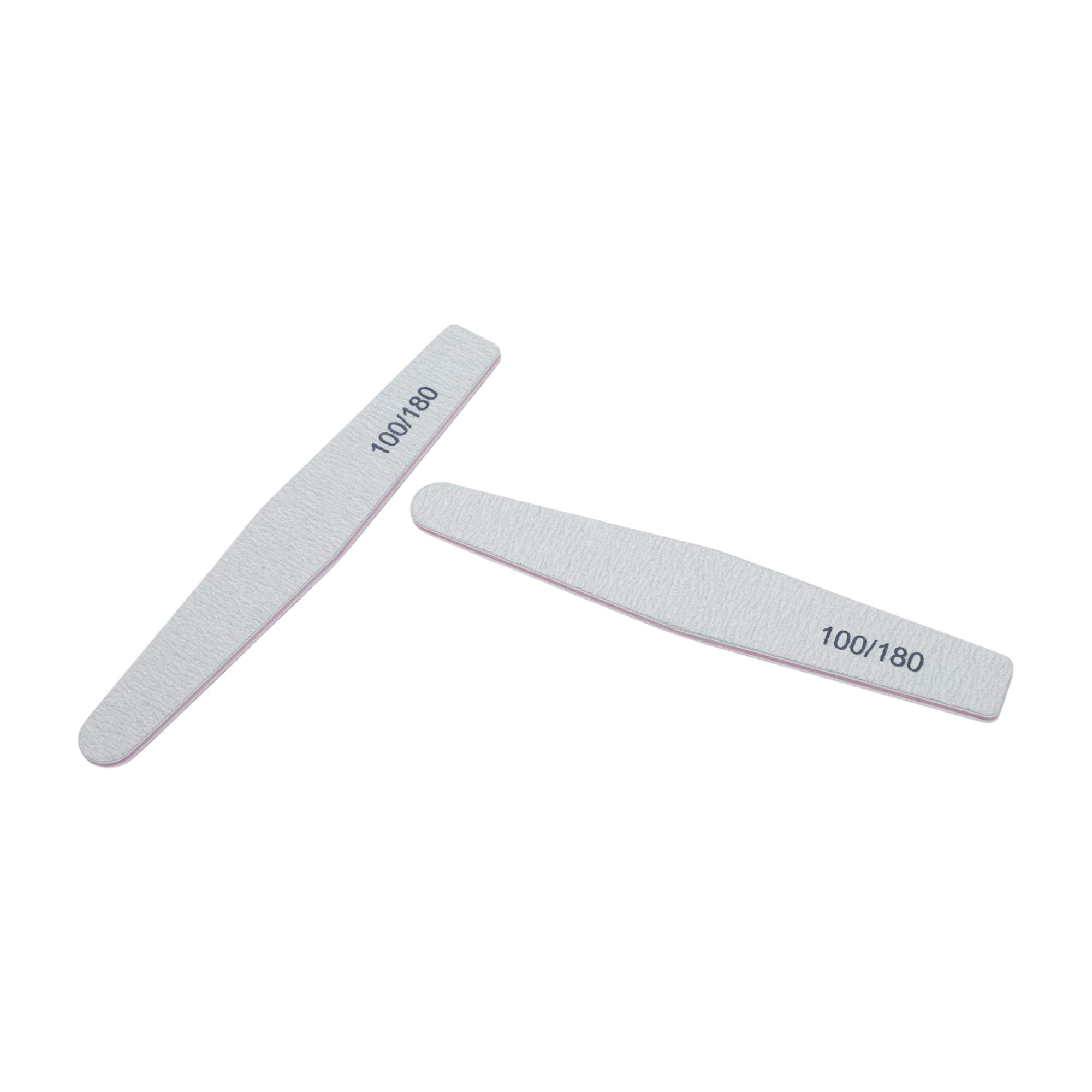 Unique Bargains Durable Straight Nail Files 10 Pcs Gray White [Argyle]