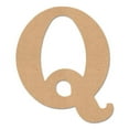 thumbnail image 2 of 3 Pack Mpi wood "q" classic font letter, 8", 2 of 2
