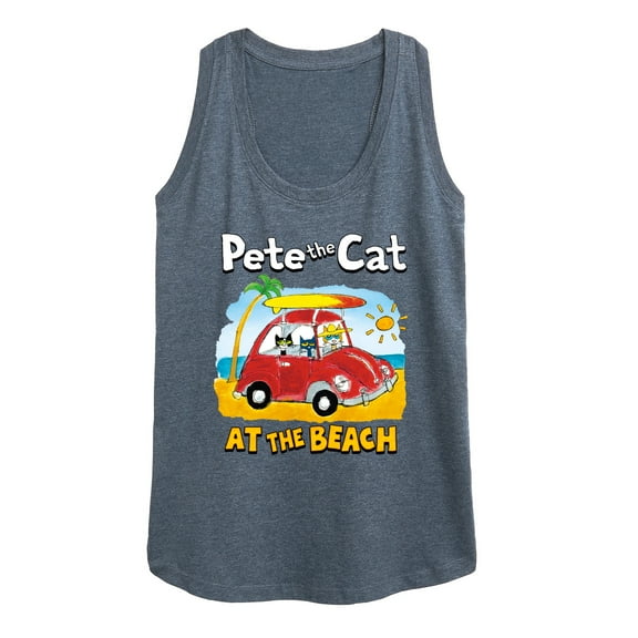 Pete The Cat - At The Beach - Women's Racerback Tank Top