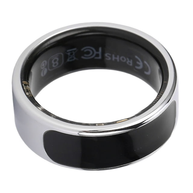 Ring Smart Ring Sports Sleep Monitoring Control Stainless Steel Health Tracker Ring with Display Screen