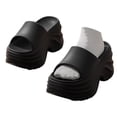 thumbnail image 4 of RotHome Platform Cloud Slides for Women Open Toe Round Non Slip Shower Shoes Soft Cushion Lightweight House Slippers Casual Summer Vacation Beach Walking Sandals, 4 of 6