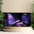 thumbnail image 4 of 1 Pcs 2D Flat License Plate Covers & Frames, Two Purple For Decorative Front, Waterproof For Decoration Aluminum License Plate Covers & Frames Cover For Men Women, 12" X 6", 4 of 6
