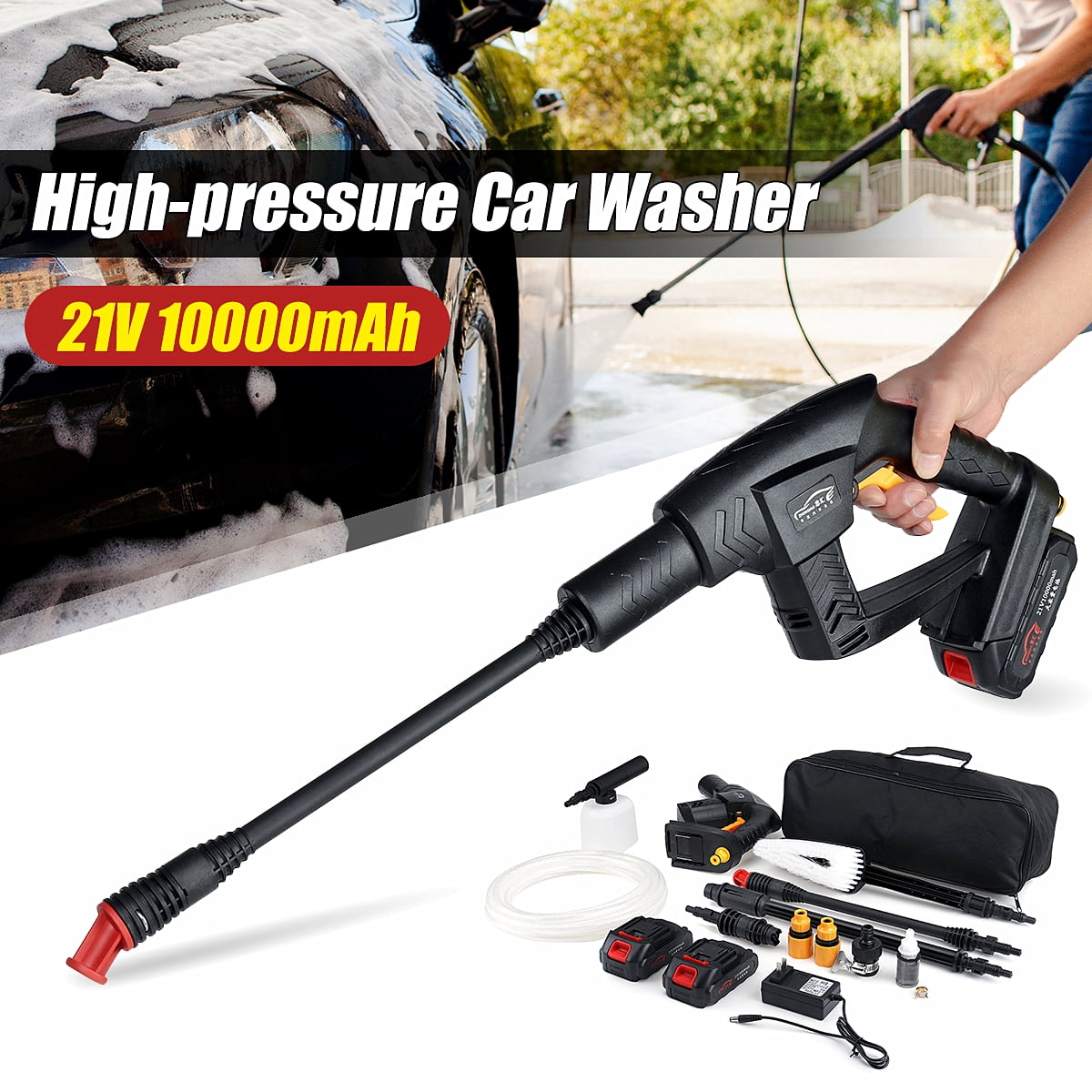 21V 10000mAh Cordless Portable High Pressure Car Washer Household High