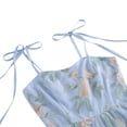 thumbnail image 4 of IBTOM CASTLE Toddler Girls 1950s Vintage Floral Embroidery Swing Dress | Retro Graduation Dress For Birthday Party Wedding Bridesmaid Communion Tulle Dresses, Sweetheart Mesh 8-9 Years Blue, 4 of 7