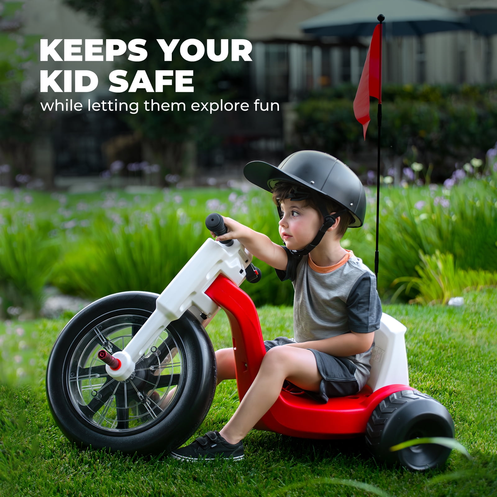 QEASET 24V Electric Big Wheel Tricycle