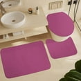 thumbnail image 6 of 4Pcs Brilliant Purple Shower Curtain Sets, Bathroom Set Decor with Non-Slip Bath Mat, Toilet Lid Rug and Contour Mat, 72 x 72inch, 6 of 8