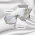 thumbnail image 3 of Rimless Clear Wraparound Sunglasses, 3 of 5