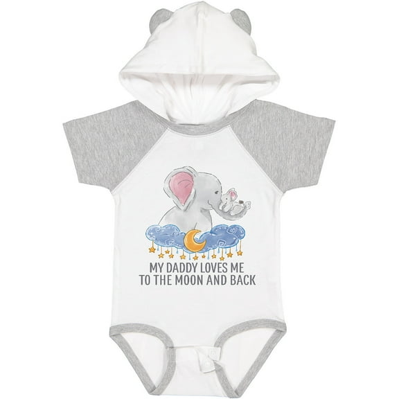 Inktastic My Daddy Loves Me to the Moon and Back Boys or Girls Baby Bodysuit