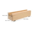 thumbnail image 2 of HAMPPLIES Wood Floor Mirror Base Stand Light Brown Minimalist Design Stable Support for Full Length Mirror, 2 of 6