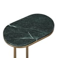 thumbnail image 6 of Beautiful Lane Drink Table by Drew Barrymore, for Living Rooms, Green Marble and Gold Finish, 6 of 11