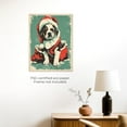 thumbnail image 3 of Moonow7 Vintage Christmas Dog Wall Art Poster, Retro Puppy Art Prints, Dog in Santa Suit Picture for Wall Decor in Living Room, Kids Room, Dorm, Cute Pet Lover Gift, Unframed Size 45x60cm / 18x24", 3 of 13